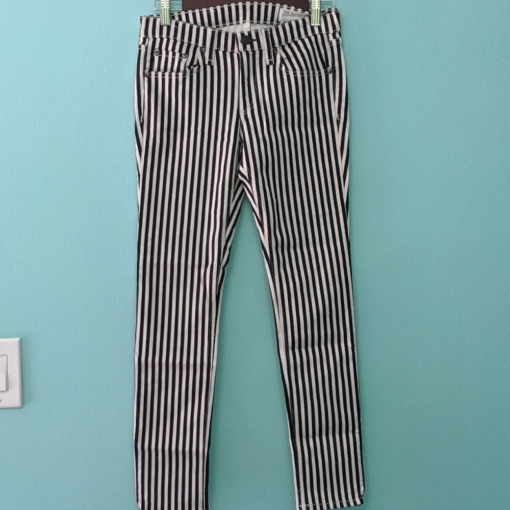 Rag & Bone Striped Cropped  Pants sz 27